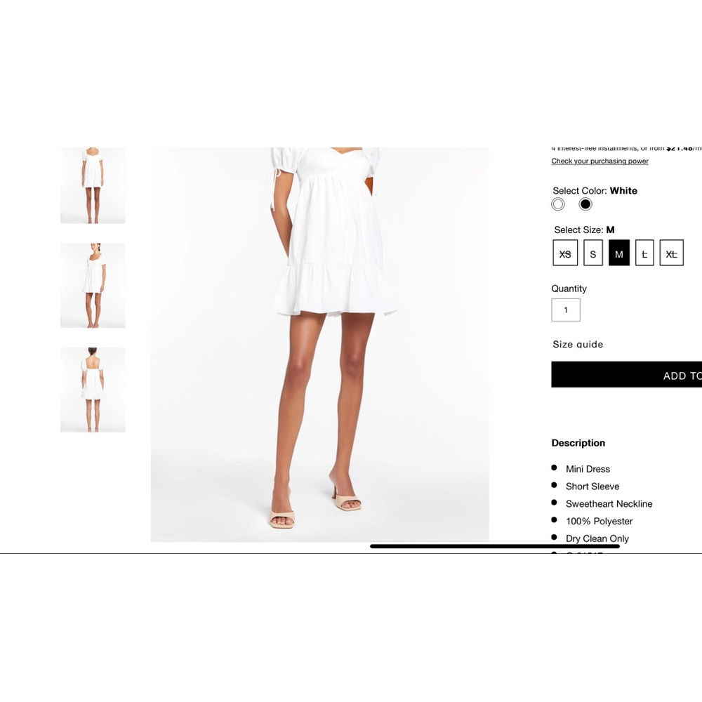 Amanda Uprichard Sicily Dress Medium